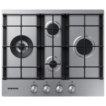 Plita incorporabila Samsung NA64H3041BS/L1, Gaz, 4 arzatoare, Gratare de fonta, Arzator wok, 60 cm, Inox Plita incorporabila Samsung NA64H3041BS/L1, Gaz, 4 arzatoare, Gratare de fonta, Arzator wok, 60 cm, Inox