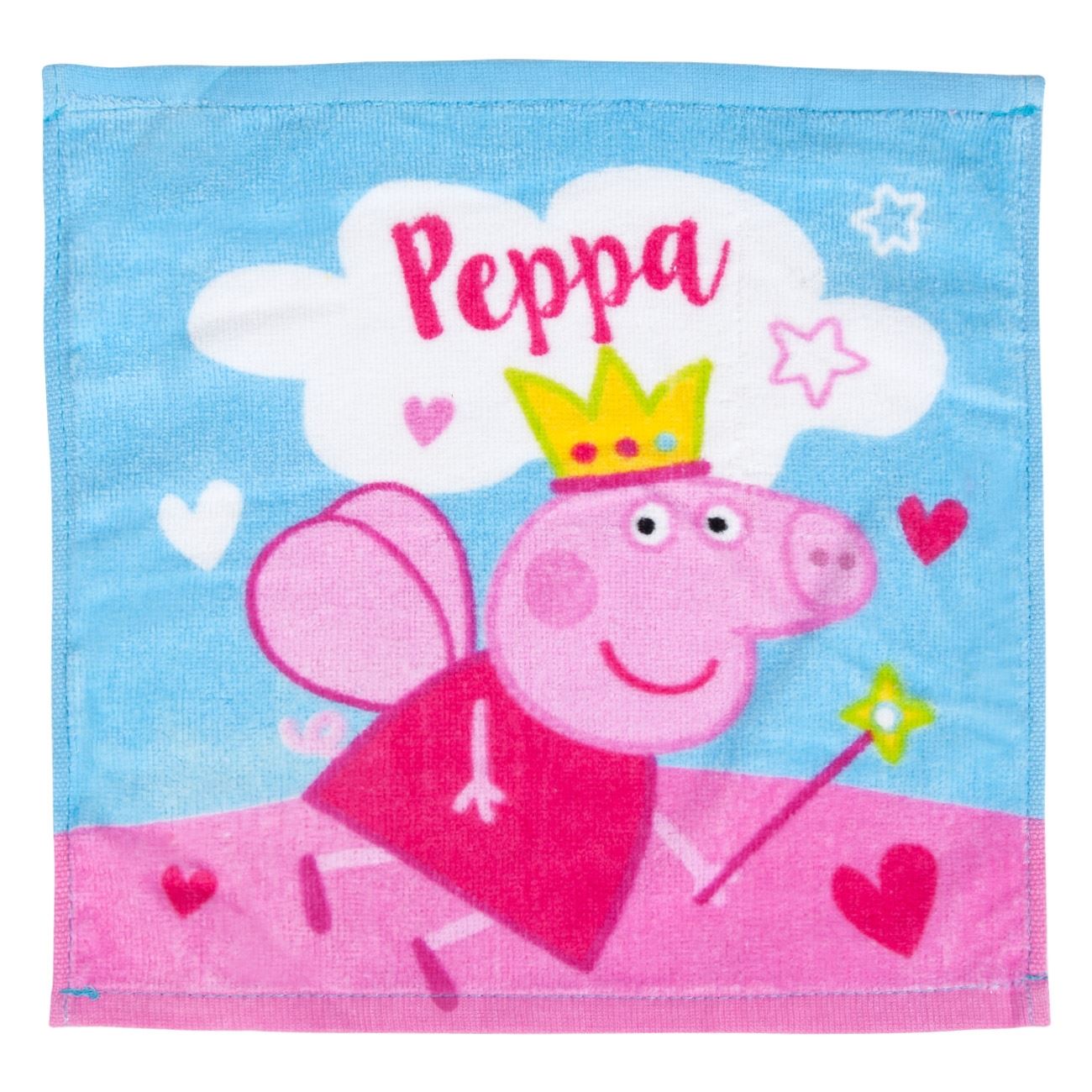 Prosop pentru copii, Zola®, 100 % bumbac, Peppa 30x30 cm