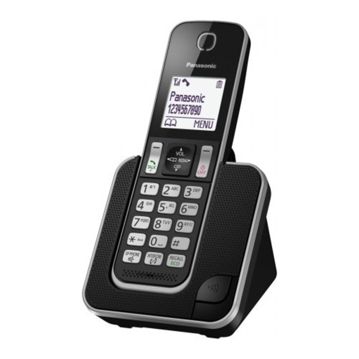 Telefon Panasonic KX-TGD310, DECT, Caller ID, Speakerphone, ecran LCD 1.8"