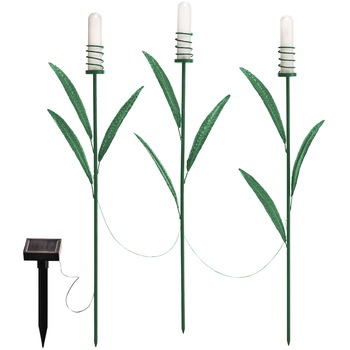 Lampa solara LED de exterior pentru gradina Garden of Eden, model trestie, senzor crepuscular, acumulator 600 mAh, 150 mm, Verde Lampa solara LED de exterior pentru gradina Garden of Eden, model trestie, senzor crepuscular, acumulator 600 mAh, 150 mm, Verde