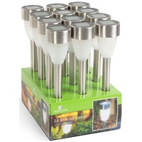 pachet 12 lampi solare led de exterior pentru gradina garden of eden cu tepusa senzor crepuscular acumulator 100 mah metal 370 mm imagen 37_0_
0