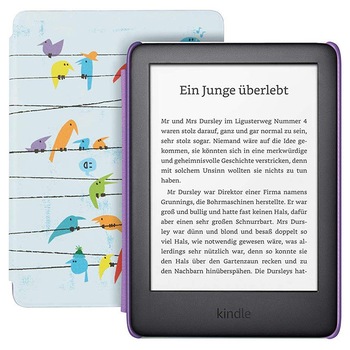 Ebook Amazon Kindle Kids, a 10 generatie - 2019, 6 INCHES, 8GB, acces la multe carti, coperta cu pasari colorate Ebook Amazon Kindle Kids, a 10 generatie - 2019, 6 INCHES, 8GB, acces la multe carti, coperta cu pasari colorate