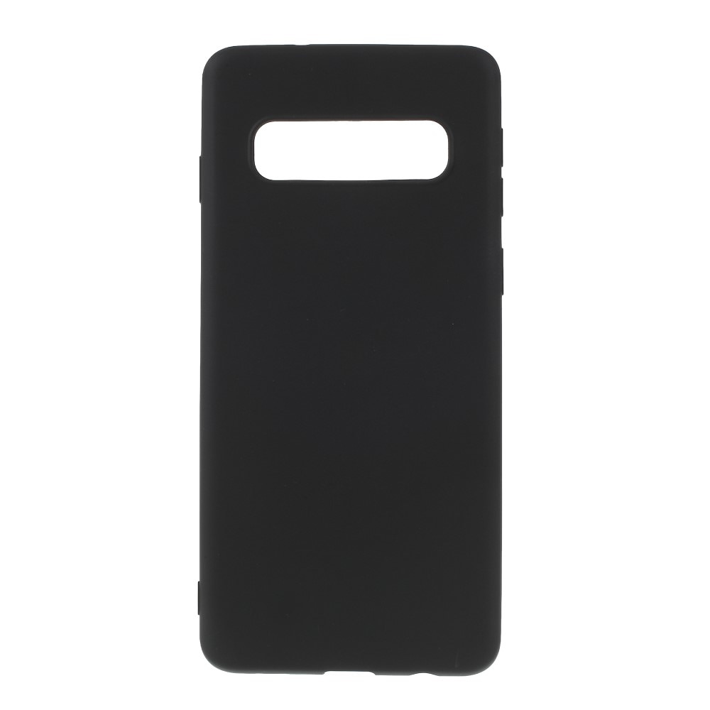 Husa silicon Samsung Galaxy S10 Mat, Antisoc, TPU, Viceversa Negru
