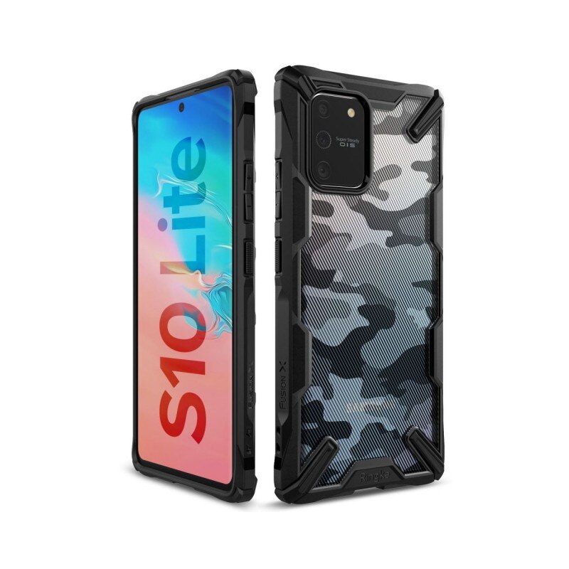 Husa Premium Ringke Fusion X Samsung S10 Lite Camo Black