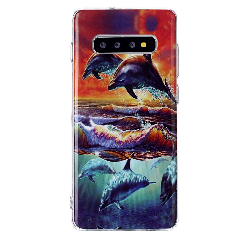 Husa silicon Samsung Galaxy S10 Plus model Dolphin, Antisoc, TPU, Viceversa Multicolor