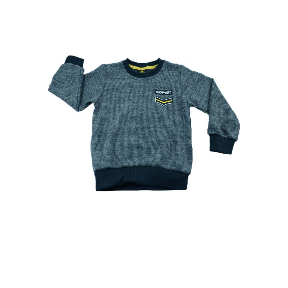 Pulover cu maneca lunga pentru baieti Happy House HB-2058G, Gri