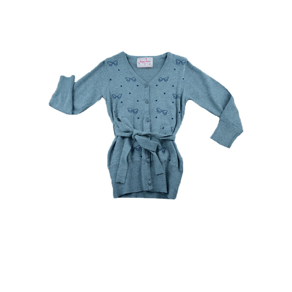 Cardigan maneca lunga pentru fete Happy House BL-144G, Gri