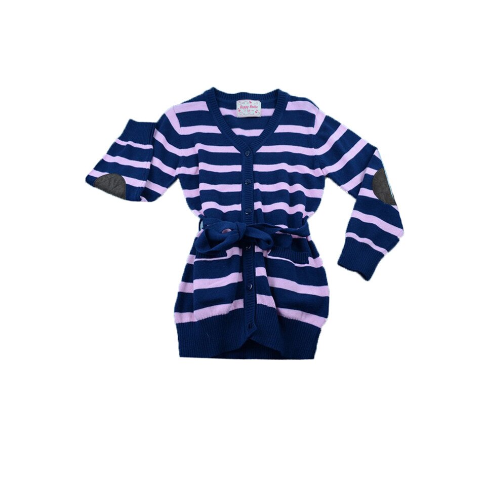Cardigan maneca lunga pentru fete Happy House BL-121B, Bleumarin, 128 cm