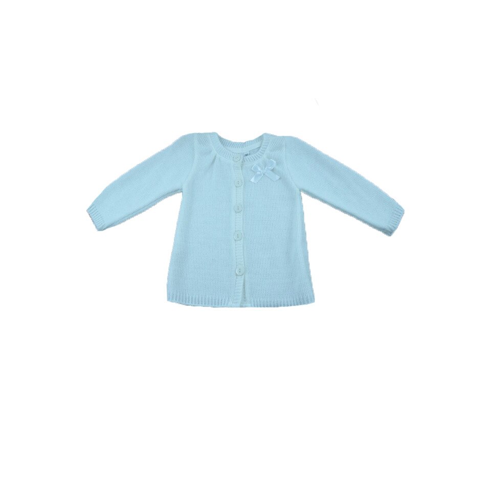 Cardigan maneca lunga pentru fete Karen CKF-01, Alb, 98 cm