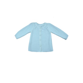 Cardigan maneca lunga pentru fete Karen CKF-01, Alb, 98 cm Cardigan maneca lunga pentru fete Karen CKF-01, Alb, 98 cm