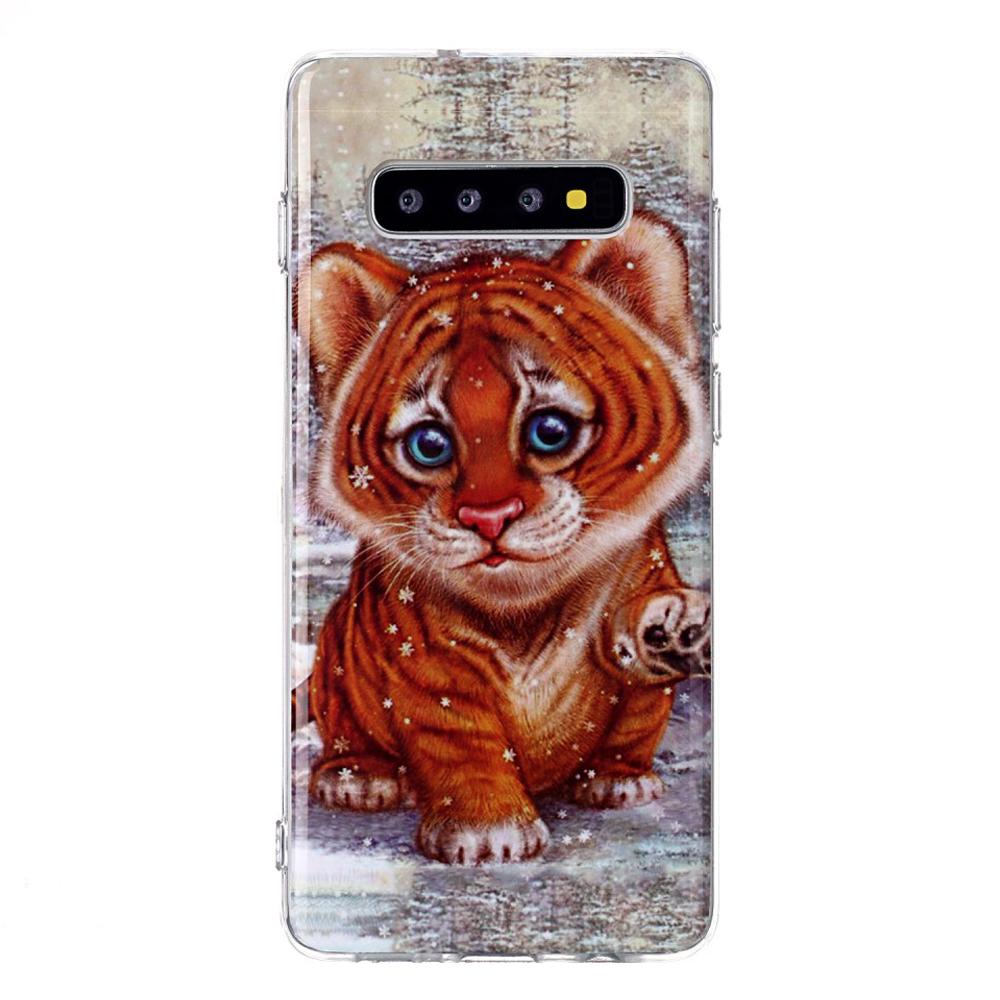 Husa silicon Samsung Galaxy S10 Plus model Baby Tiger, Antisoc, TPU, Viceversa Multicolor