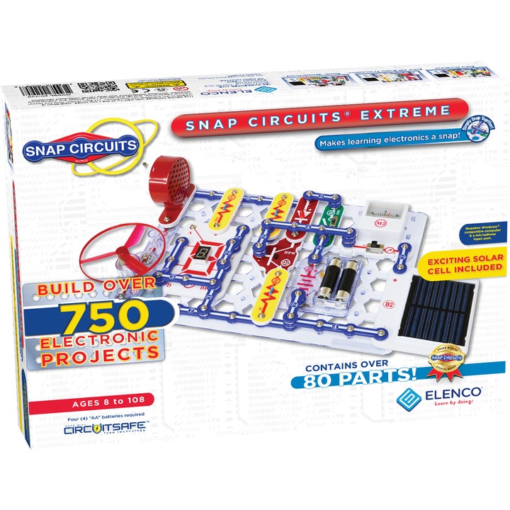 Kit circuite electronice pentru copii, Elenco Snap Circuits Extreme 760 de proiecte - SC760