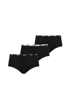 Puma, Set de chiloti hipster - 3 perechi, Negru/Alb Puma, Set de chiloti hipster - 3 perechi, Negru/Alb
