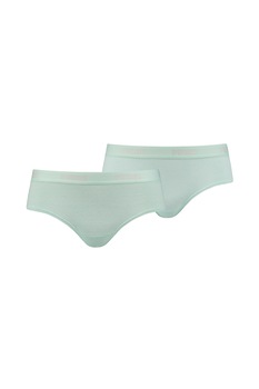 Puma, Set de chiloti hipster din amestec de modal - 2 perechi, Verde pal Puma, Set de chiloti hipster din amestec de modal - 2 perechi, Verde pal