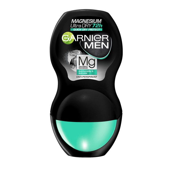 Deodorant rollon Garnier Men Magnesium Ultra Dry, pentru barbati, 50