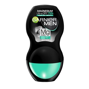 Deodorant roll-on Garnier Men Magnesium Ultra Dry, pentru barbati, 50 ml Deodorant roll-on Garnier Men Magnesium Ultra Dry, pentru barbati, 50 ml