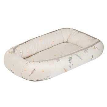 Babynest pentru bebelusi, din bumbac, Airy Beige, 70 x 45 cm, Amy Babynest pentru bebelusi, din bumbac, Airy Beige, 70 x 45 cm, Amy