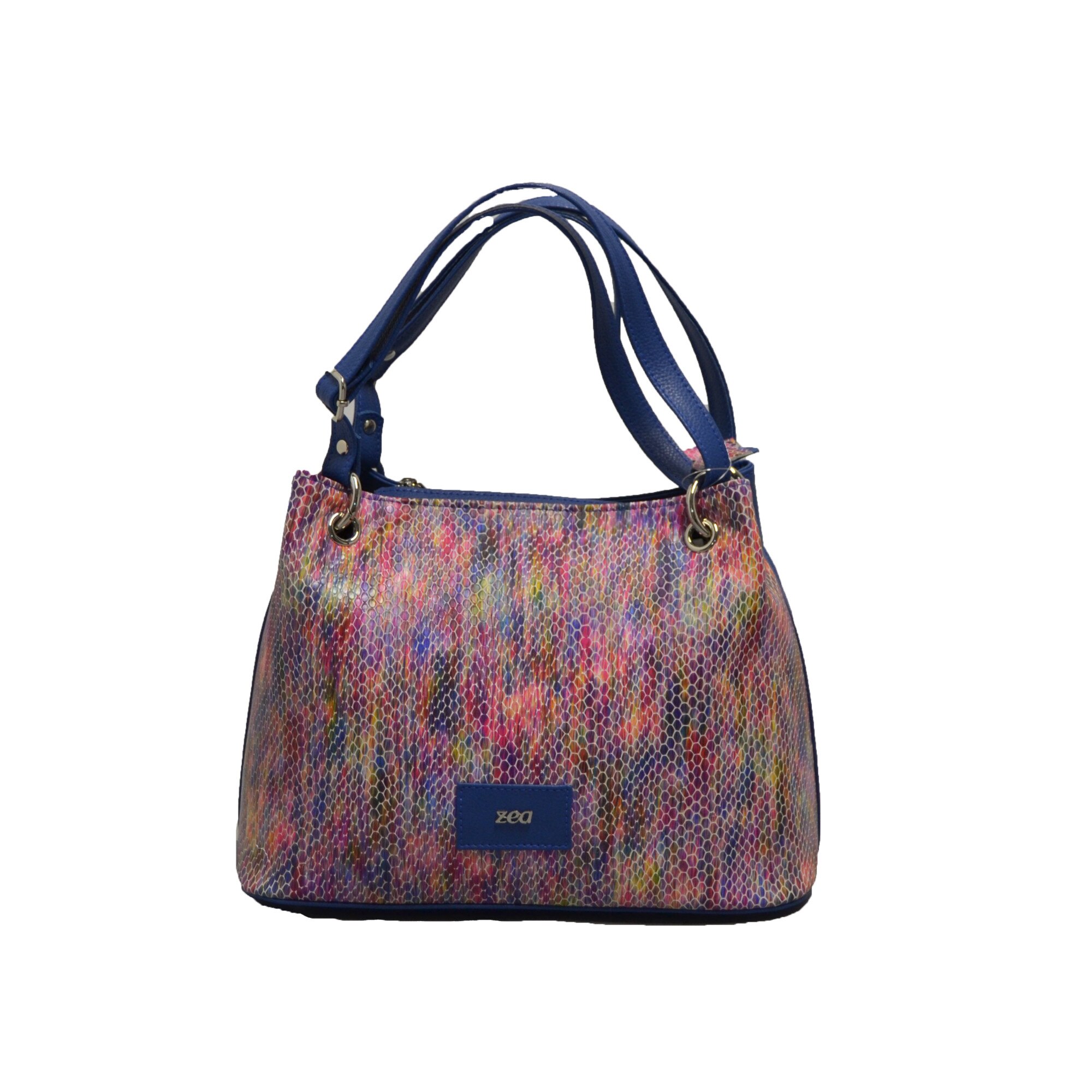 Geanta dama,Zea,piele naturala,blue(24403)