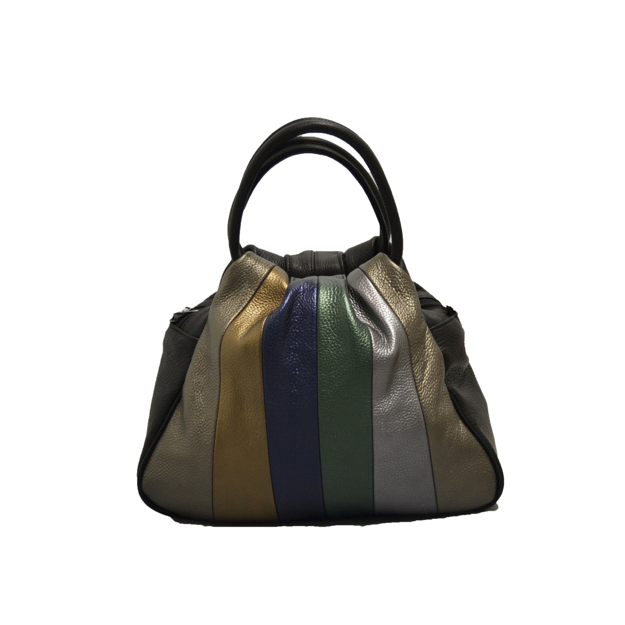 Geanta dama,Zea,piele naturala,neagra(07101)