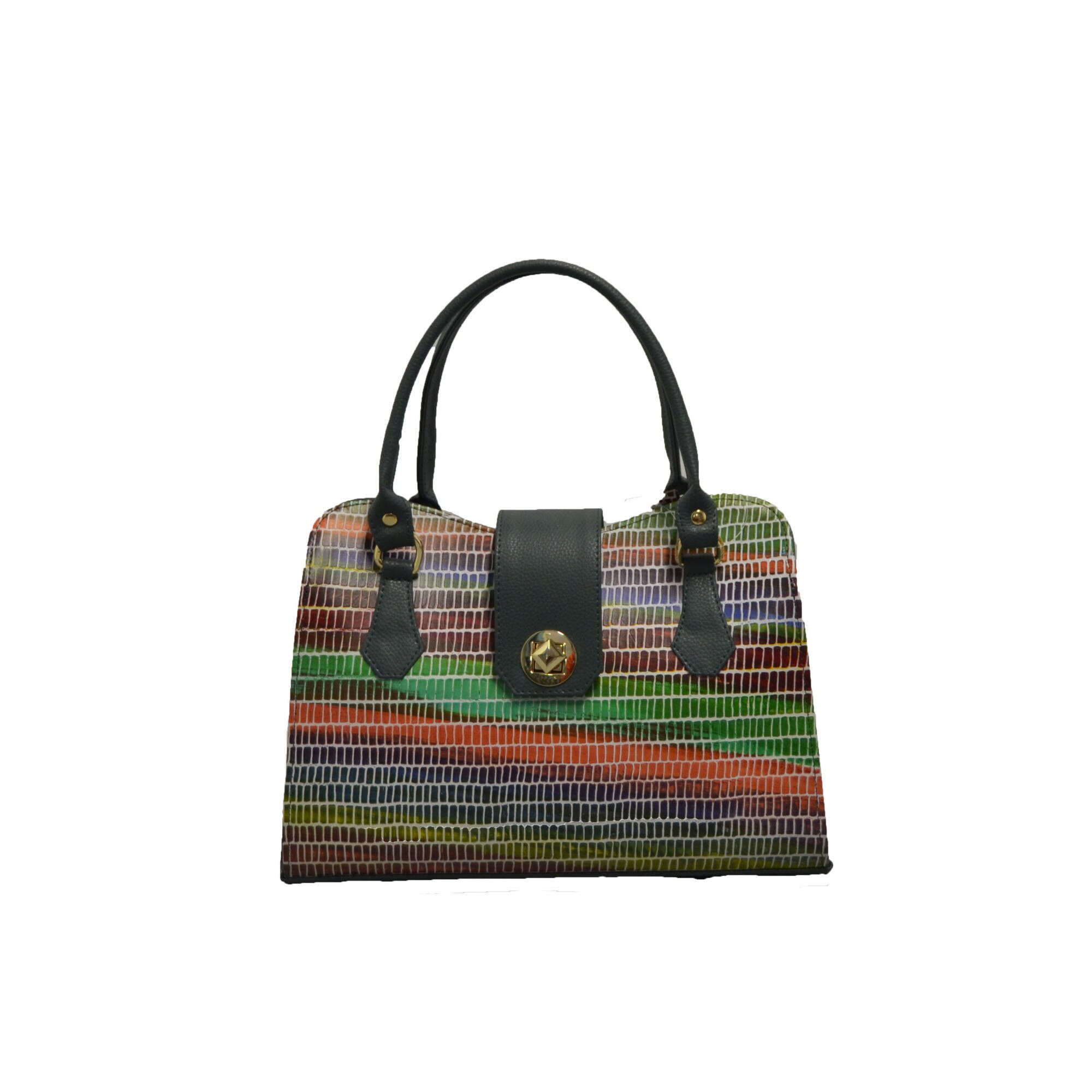 Geanta dama,Zea,piele naturala,verde(2505)