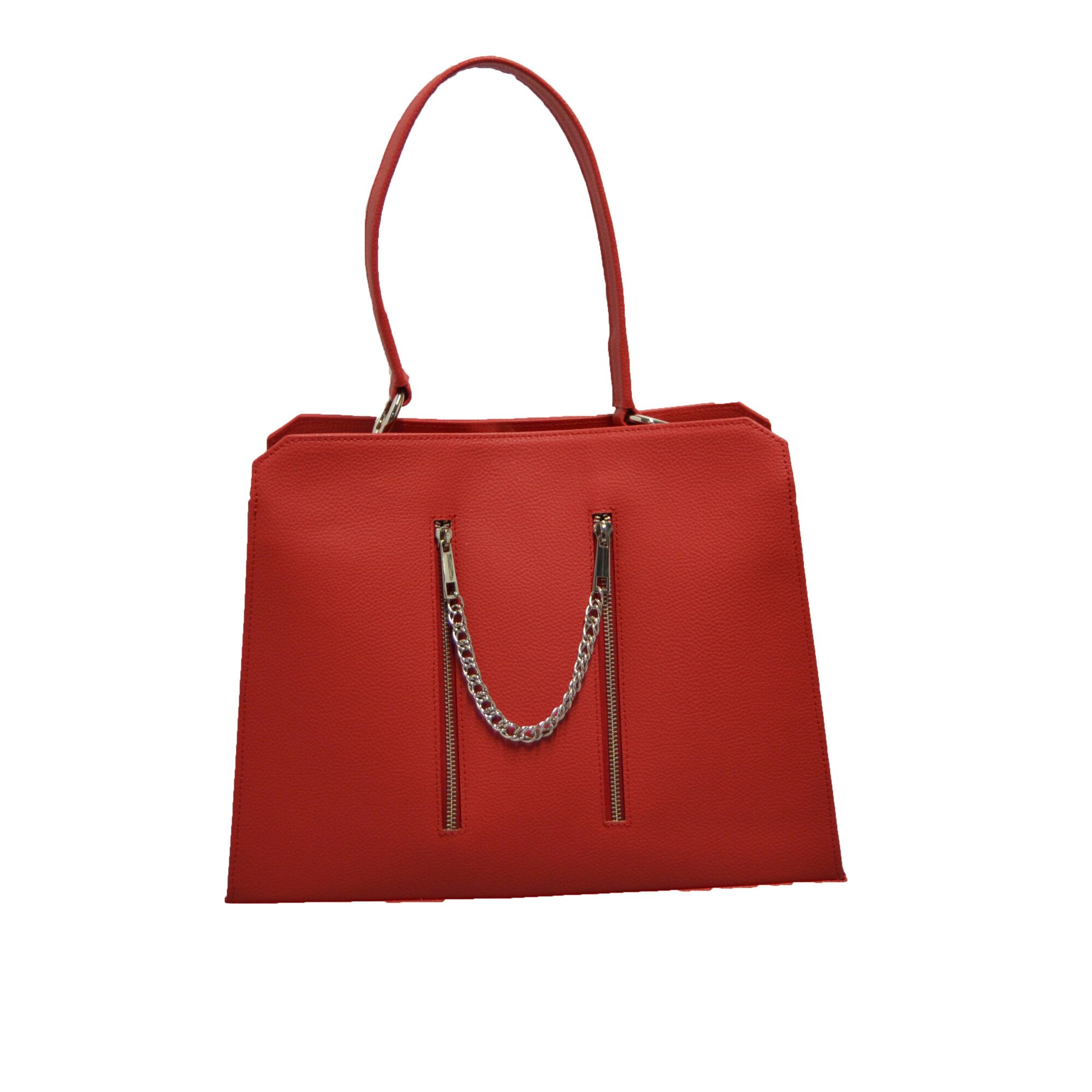 Geanta dama,Zea,piele naturala,rosie(25103)