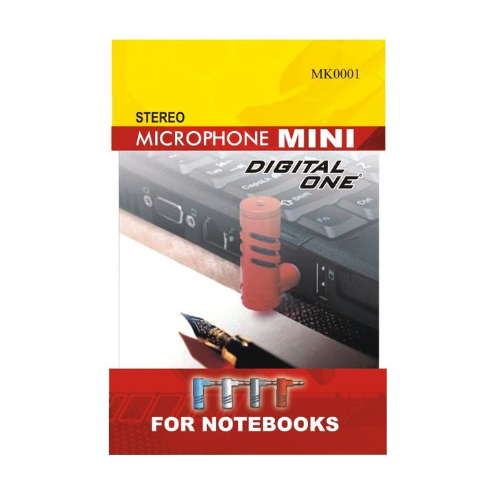 Микрофон за лаптоп , компютър Digital One - SP00028 сив - Stereo Microphone