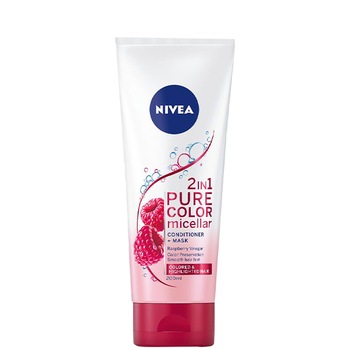 Balsam 2-in-1 Nivea Pure Color pentru par vopsit, 200 ml Balsam 2-in-1 Nivea Pure Color pentru par vopsit, 200 ml