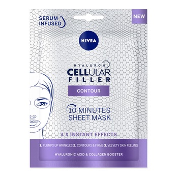 Masca servetel Nivea Hyaluron Cellular Filler Contour Masca servetel Nivea Hyaluron Cellular Filler Contour