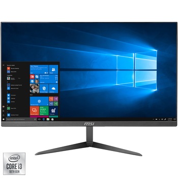Sistem All-in-One MSI Pro 24X 10M-014EU cu procesor Intel® Core™ i3-10110U pana la 4.10 GHz, Coffee Lake, 21.5 Sistem All-in-One MSI Pro 24X 10M-014EU cu procesor Intel® Core™ i3-10110U pana la 4.10 GHz, Coffee Lake, 21.5