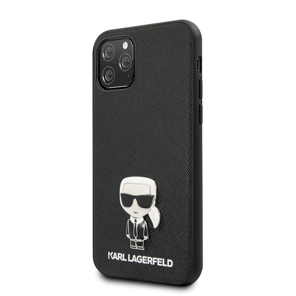 Husa iPhone 11 Pro Max KARL LAGERFELD Iconic Saffiano Black