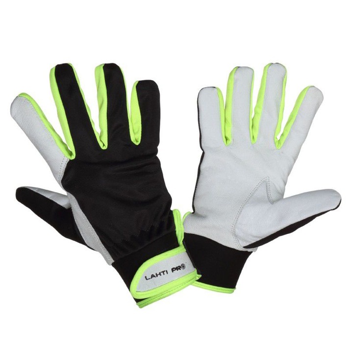 Manusi piele ovina/bumbac, flexibila, manseta reglabila