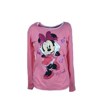 Bluza pentru fete Minnie Mouse Disney DISM-GTJL42546 , Coral, 134 Bluza pentru fete Minnie Mouse Disney DISM-GTJL42546 , Coral, 134