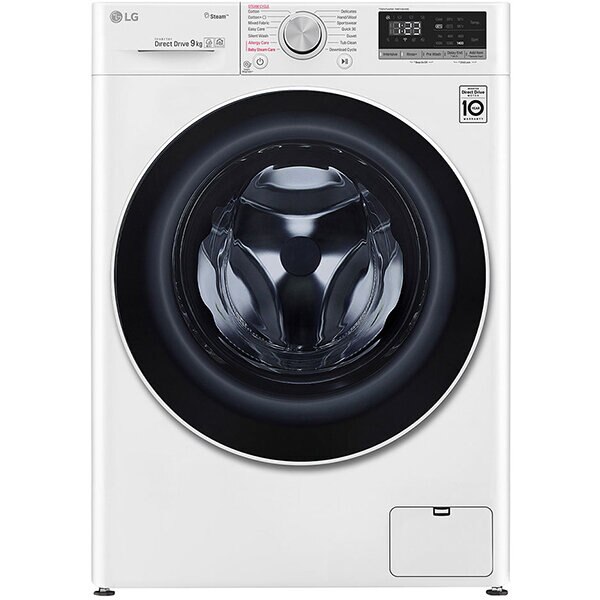 Masina de spalat rufe LG F4WN409S0, 6 Motion, Wi-Fi, 9kg, 1400rpm, Clasa D, alb