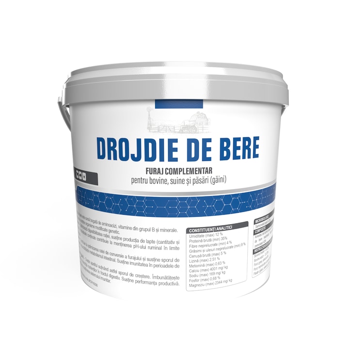 Drojdie de bere furajera, Pasteur, 3 kg