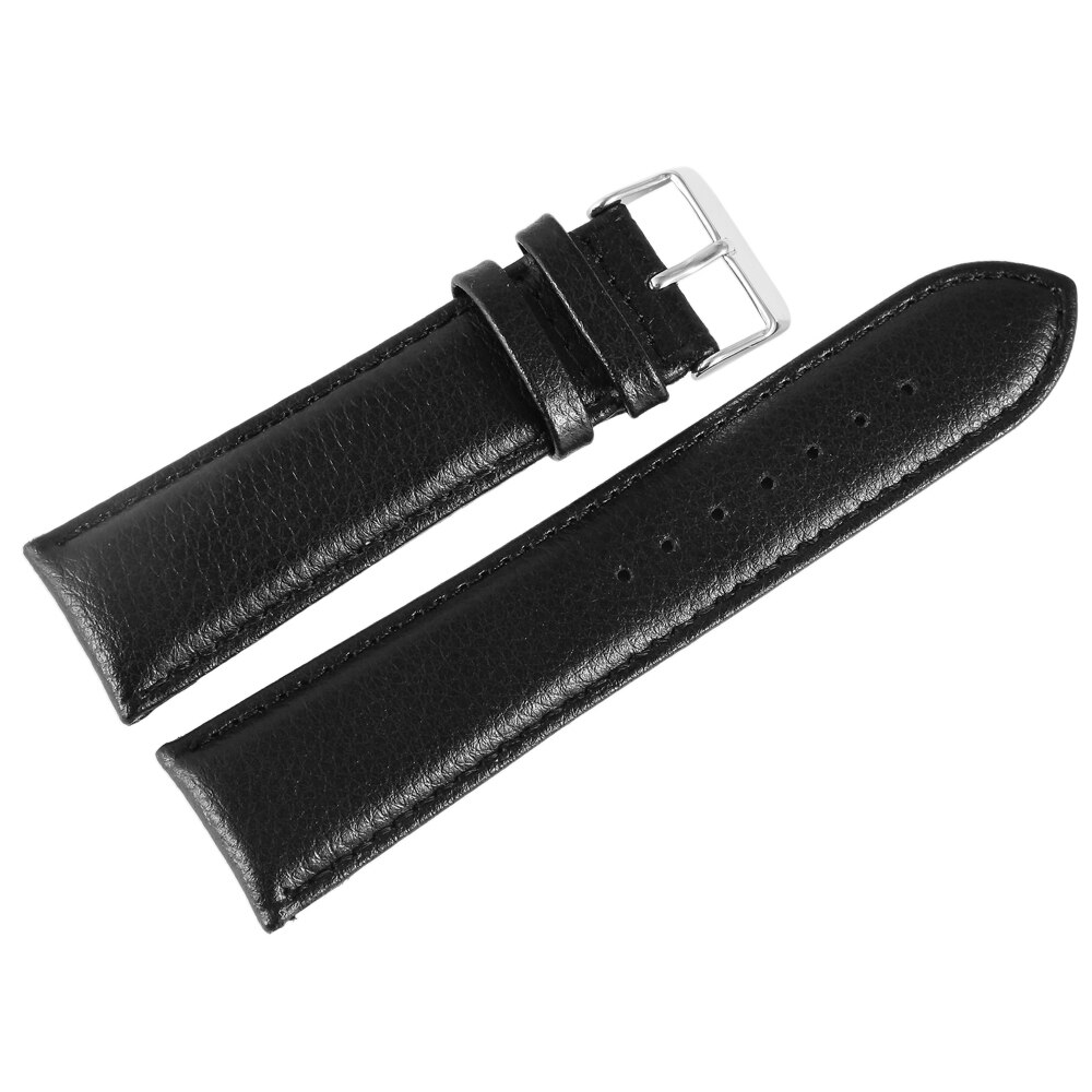 Curea ceas, negru, piele naturala, 24 mm, 70-240