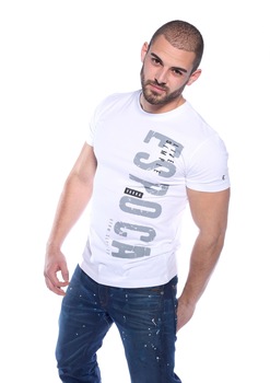 Espoca - Мъжка тениска Live Simple Street wear Casual Варна T-shirt tee, бяла, размер XL