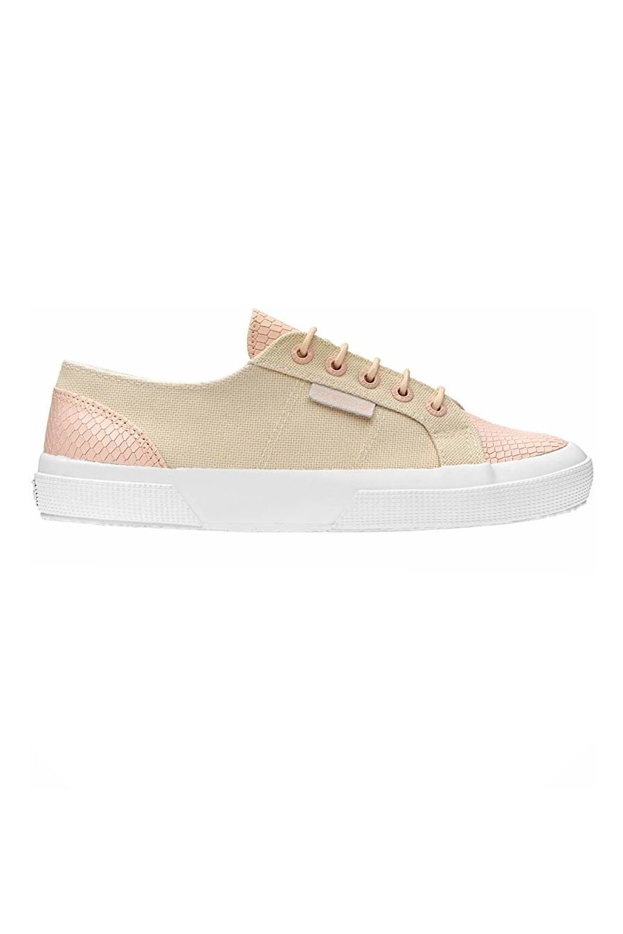 Pantofi sport, SUPERGA, Roz prafuit/Crem