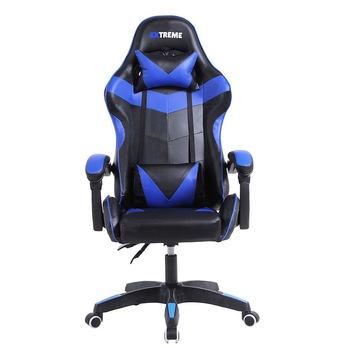 Scaun Gaming Extreme RX, Piele sintetica, Negru/Albastru Scaun Gaming Extreme RX, Piele sintetica, Negru/Albastru