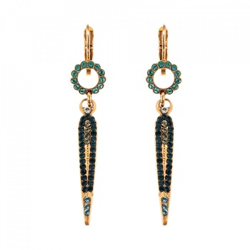 Cercei placati cu Aur roz de 24K, Cristale Swarovski, Nightfall by Roxannes - Mariana Jewellery, Albastru 1304/1-1114RG6 Cercei placati cu Aur roz de 24K, Cristale Swarovski, Nightfall by Roxannes - Mariana Jewellery, Albastru 1304/1-1114RG6