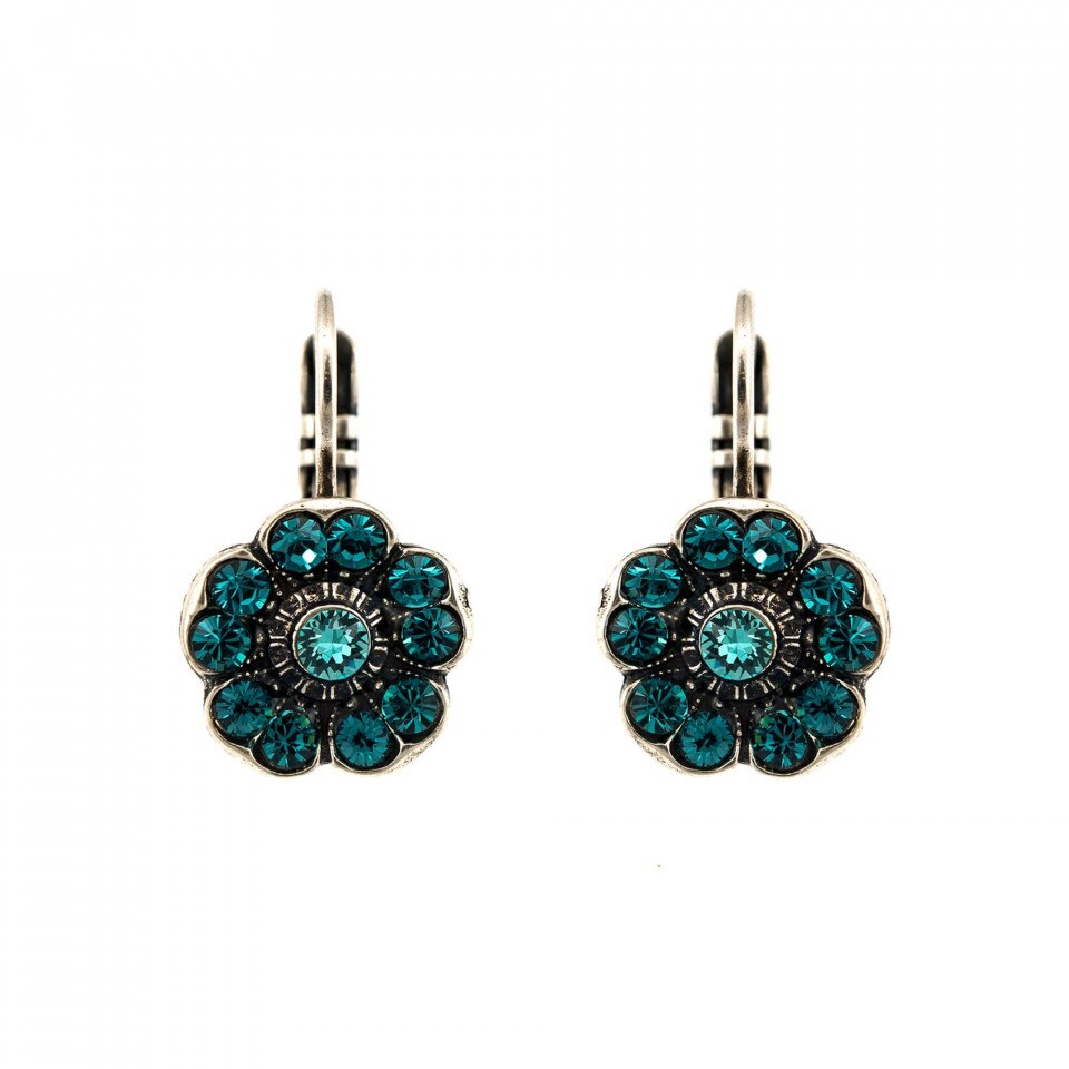 Cercei placati cu Argint 925, Cristale Swarovski, Nightfall - Mystique by Roxannes - Mariana Jewellery, Albastru 1220-1114SP6