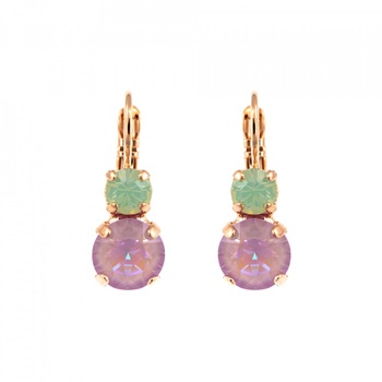 Cercei placati cu Aur roz de 24K, Cristale Swarovski, Lavender - Botanica by Roxannes - Mariana Jewellery, Multicolor 1190-1910RG6 Cercei placati cu Aur roz de 24K, Cristale Swarovski, Lavender - Botanica by Roxannes - Mariana Jewellery, Multicolor 1190-1910RG6