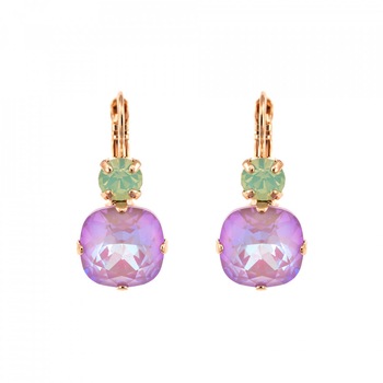 Cercei placati cu Aur roz de 24K, Cristale Swarovski, Lavender - Botanica by Roxannes - Mariana Jewellery, Multicolor 1326/30-1910RG6 Cercei placati cu Aur roz de 24K, Cristale Swarovski, Lavender - Botanica by Roxannes - Mariana Jewellery, Multicolor 1326/30-1910RG6