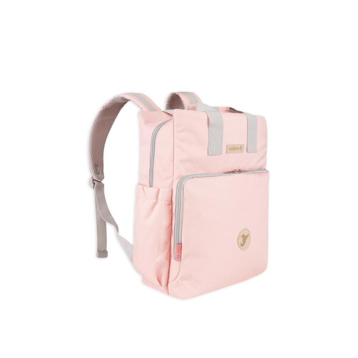 Geanta Bebelusi Rucsac Colibro POP pentru mama sau tata, atasabila de carucior, Roz