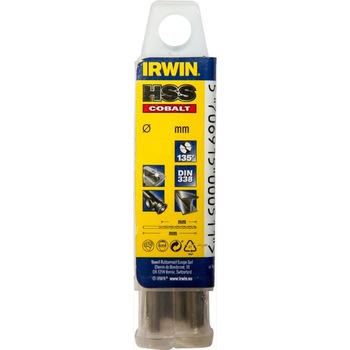 Set 5 bucati burghie pentru metal HSS Cobalt Irwin de 10.25 x 87 x 133 mm Set 5 bucati burghie pentru metal HSS Cobalt Irwin de 10.25 x 87 x 133 mm