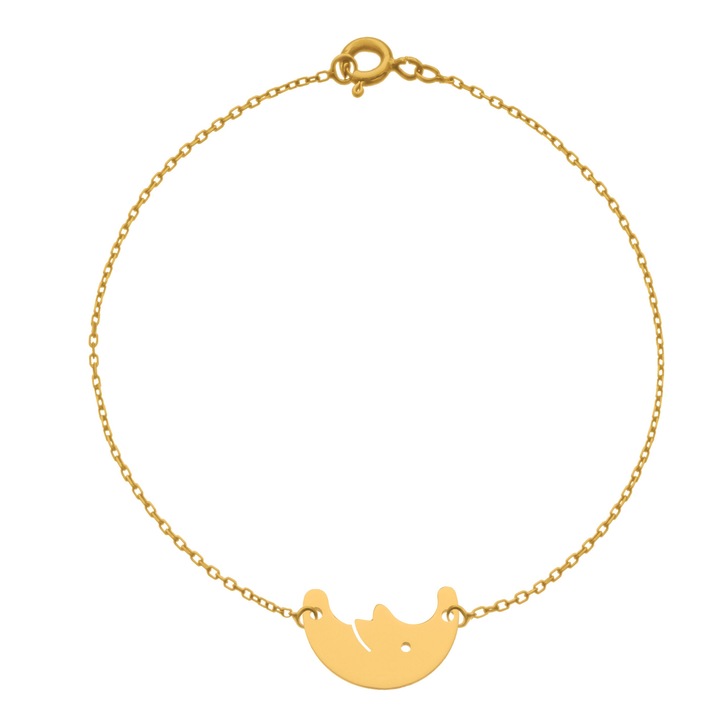 Bratara Luna, MS Firefly, Auriu, 14k