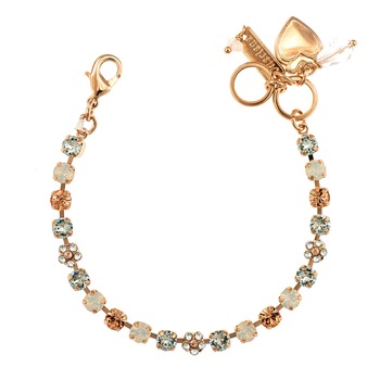 Bratara placata cu Aur roz de 24K, Cristale, Gardenia - Botanica by Roxannes - Mariana Jewellery, Alb/Creme 4008-1913RG Bratara placata cu Aur roz de 24K, Cristale, Gardenia - Botanica by Roxannes - Mariana Jewellery, Alb/Creme 4008-1913RG