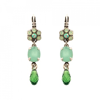 Cercei placati cu Argint 925, Cristale Swarovski, Fern by Roxannes - Mariana Jewellery, Verde 1019/1-2143SP6 Cercei placati cu Argint 925, Cristale Swarovski, Fern by Roxannes - Mariana Jewellery, Verde 1019/1-2143SP6