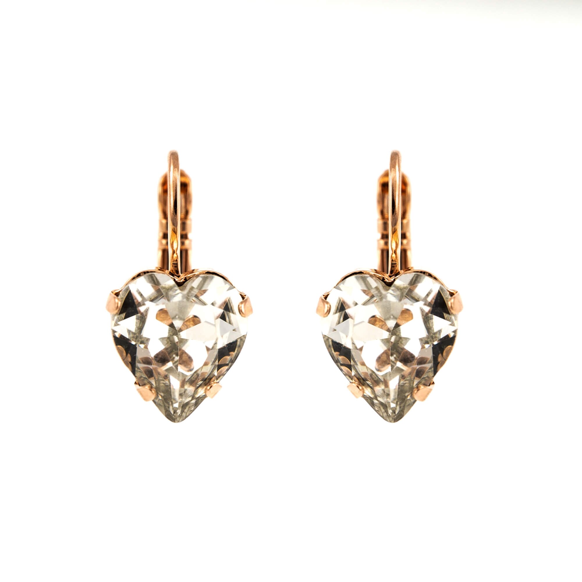 Cercei placati cu Aur roz de 24K, Cristale, Aura by Roxannes - Mariana Jewellery, Cristal Transparent 1100/2-001RG6