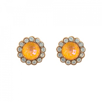 Cercei placati cu Aur roz de 24K, Cristale Swarovski, Gardenia - Botanica by Roxannes - Mariana Jewellery, Alb/Creme 1133-1913RG2 Cercei placati cu Aur roz de 24K, Cristale Swarovski, Gardenia - Botanica by Roxannes - Mariana Jewellery, Alb/Creme 1133-1913RG2