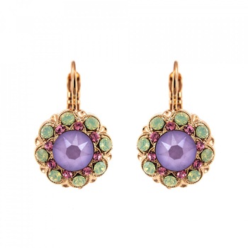 Cercei placati cu Aur roz de 24K, Cristale Swarovski, Lavender - Botanica by Roxannes - Mariana Jewellery, Multicolor 1417-1910RG6 Cercei placati cu Aur roz de 24K, Cristale Swarovski, Lavender - Botanica by Roxannes - Mariana Jewellery, Multicolor 1417-1910RG6